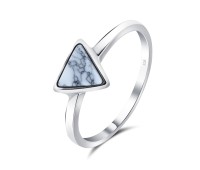 White Turquiose Silver Rings NSR-2057